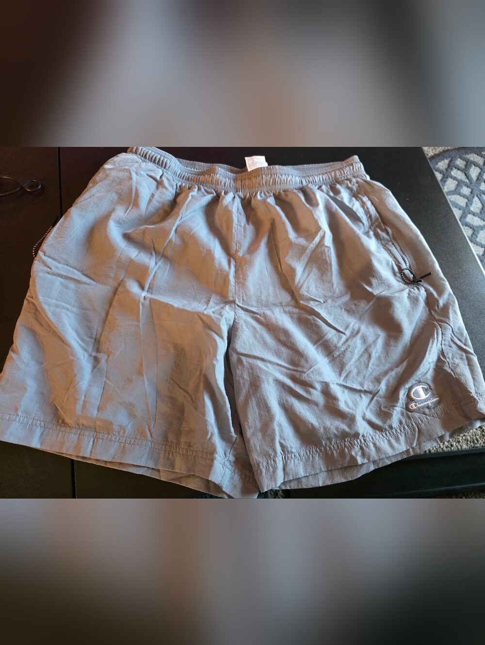 Liked new Mens size Large Champion swim shorts in gray